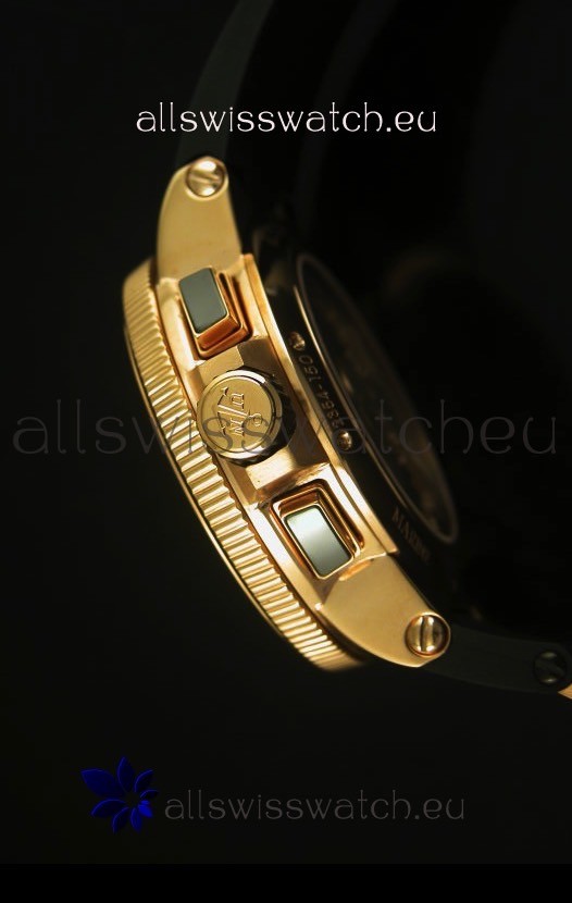 IMG_9081 Ulysse Nardin Marine Chronograph Rose Gold Steel Arabic Black Dial - 1:1 Mirror Replica 6