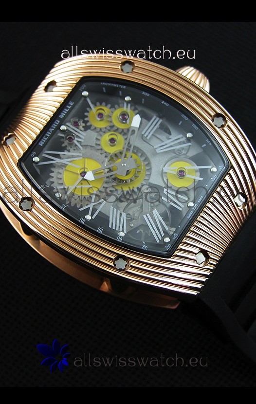 IMG_9081 Richard Mille RM 018 Tourbillon Hommage A Boucheron Yellow Gold Case Replica 6
