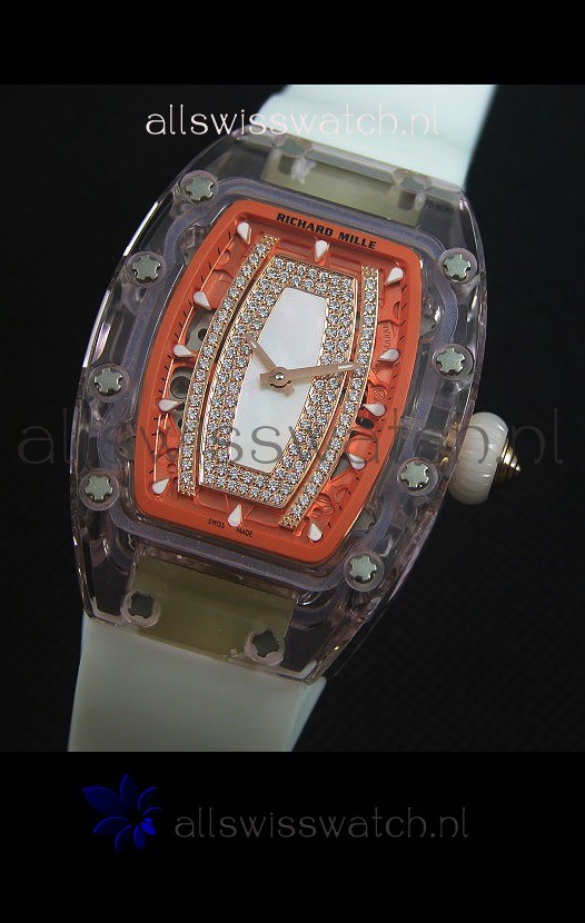 IMG_9081 Richard Mille RM07-02 Sapphir Ladiesin White Pearl Dial Replica 6