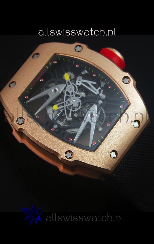 IMG_9081 Richard Mille RM027 Tourbillon Rafael Nadal Edition in Rose Gold Case Replica 6