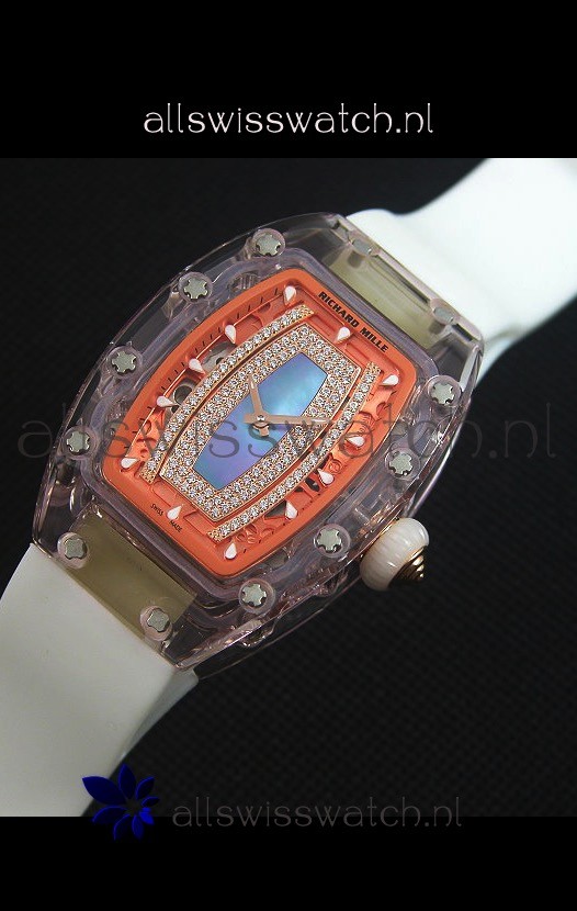 IMG_9081 Richard Mille RM07-02 Sapphir Ladiesin Blue Pearl Dial Replica 6
