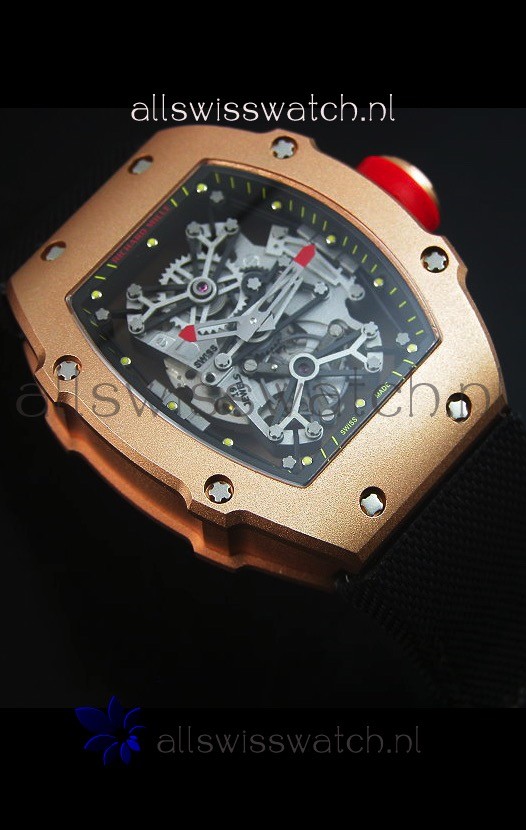 IMG_9081 Richard Mille RM027 Tourbillon Rafael Nadal Edition in 18K Rose Gold Replica 6