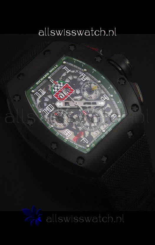 IMG_9081 Richard Mille RM011 Filipe Massa PVDin Black Nylon Strap Replica 6