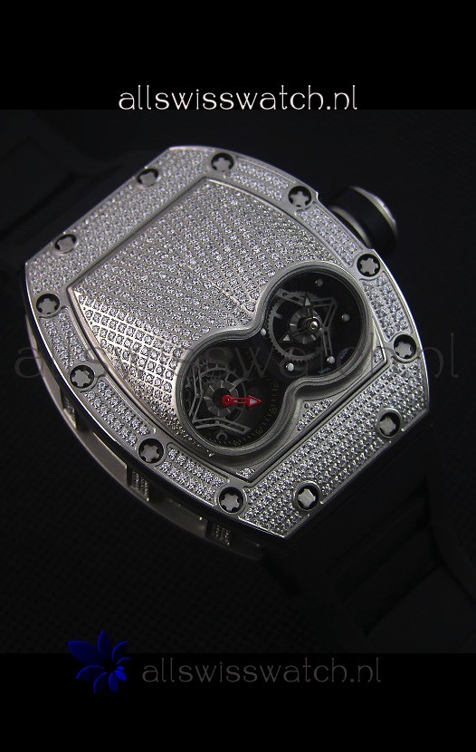 IMG_9081 Richard Mille RM053 Tourbillon Pablo Mac Donoughin Titanium Case Black Strap Replica 6