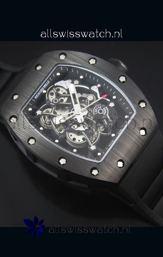 IMG_9081 Richard Mille RM055 Ceramic Case in Black Inner Bezel Replica 6
