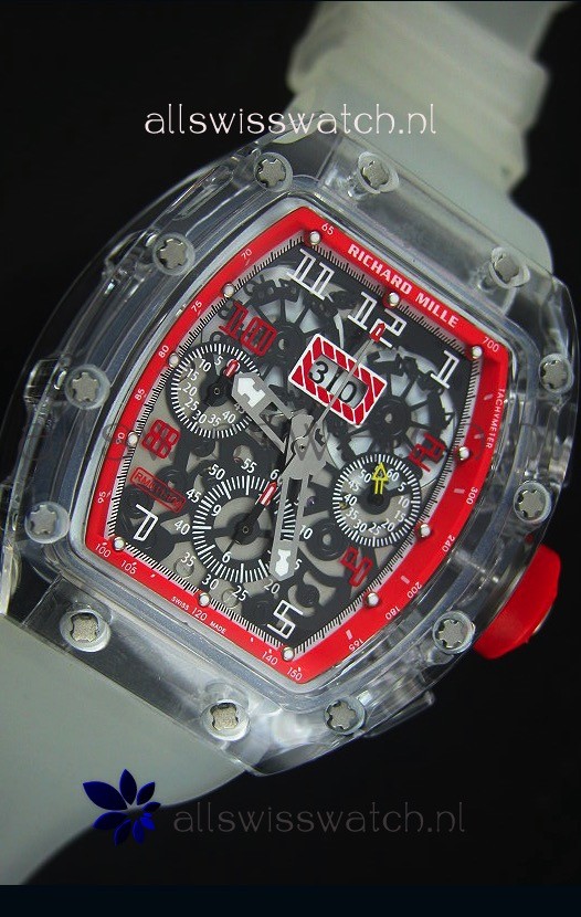 Richard Mille RM056-1 Tourbillon Felipe Massa Chronograh Red Bezel Replica 6