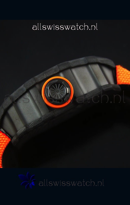 IMG_9081 Richard Mille RM35-01 Rafael Nadal EditionOrange Nylon Strap Replica 6