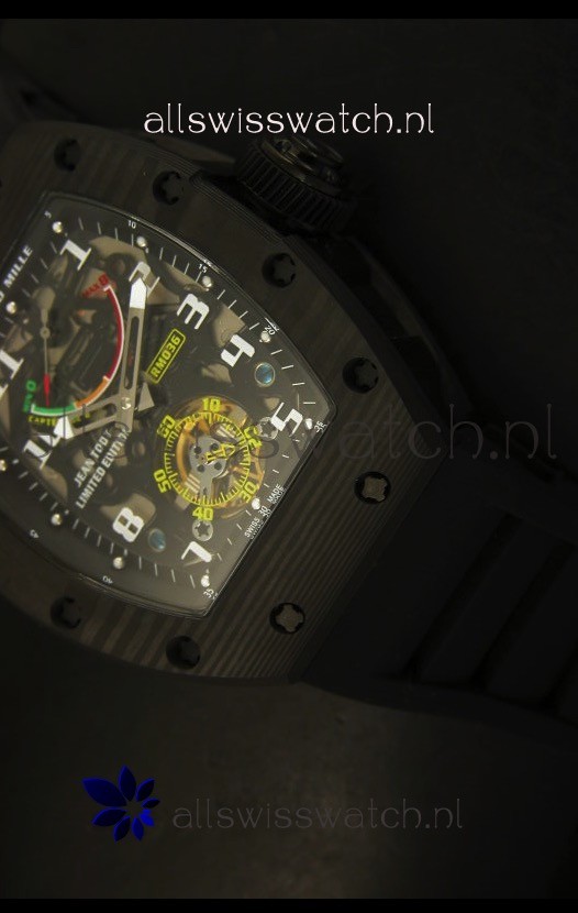 IMG_9081 Richard Mille RM036 Jean Todt Forged Carbon Bezel Titanium - All Black Edition Replica 6