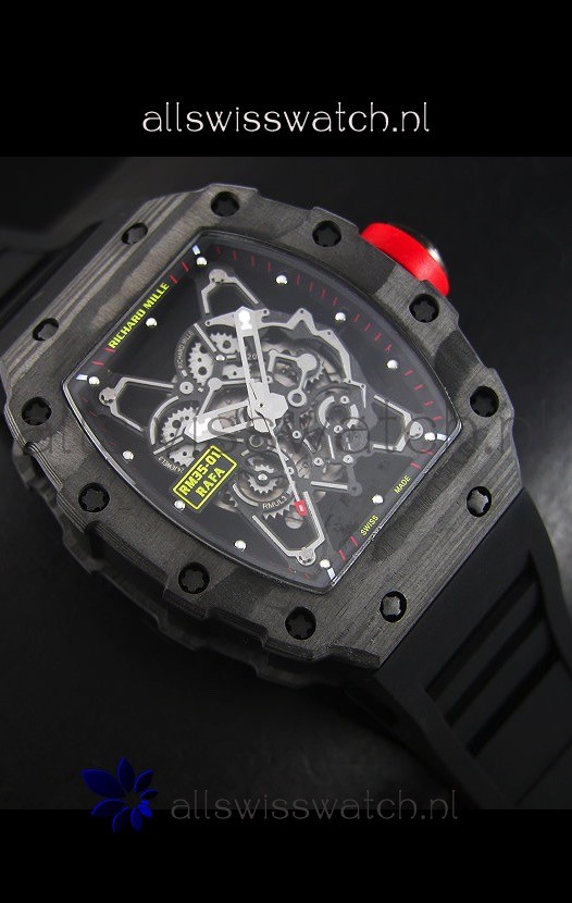 IMG_9081 Richard Mille RM35-01 Rafael Nadal Editionin Black Indexes Replica 6