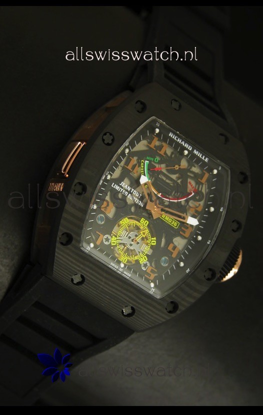 IMG_9081 Richard Mille RM036 Jean Todt Forged Carbon Bezel Titanium Replica 6