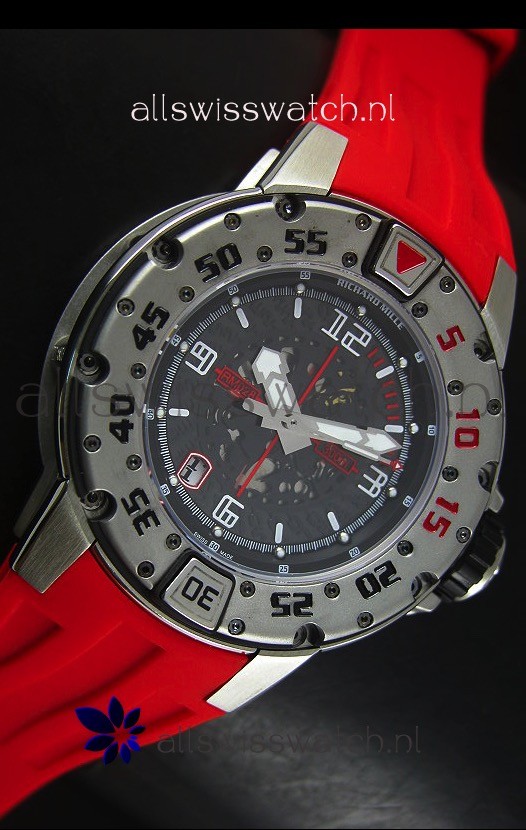 IMG_9081 Richard Mille RM028 Automatic Diver'sin Red Replica 6