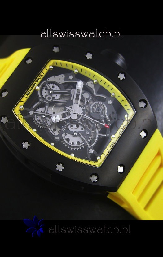 IMG_9081 Richard Mille RM055 Bubba Watsonin Yellow Indexes Replica 6