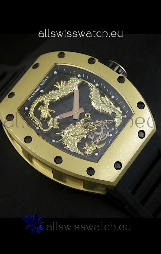 IMG_9081 Richard Mille RM057 Tourbillon Jackie Chanin Yellow Gold Replica 6
