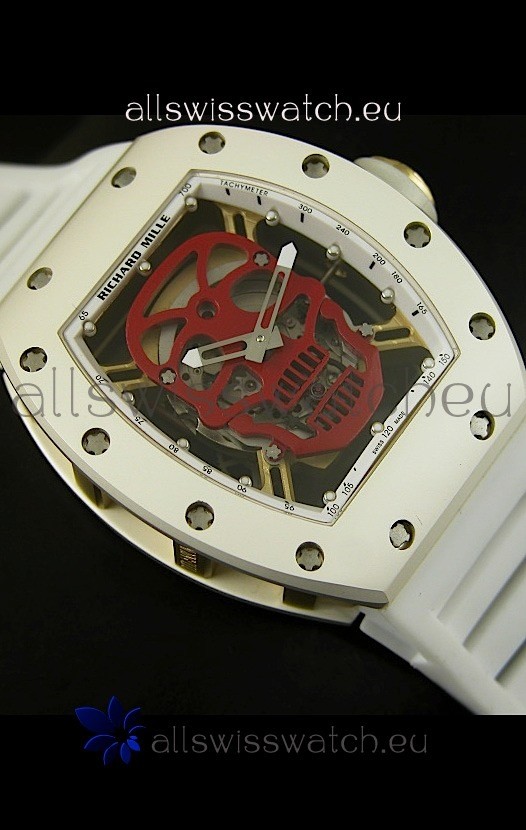 IMG_9081 Richard Mille RM052 Skull TourbillonCeramic Case Replica 6