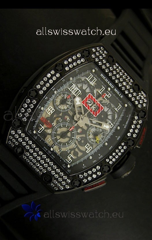 IMG_9081 Richard Mille Filippe Massa Edition Titanium in PVD Case Replica 6