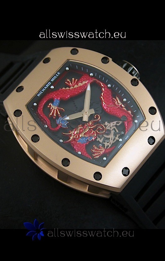Richard Mille RM057 Tourbillon Jackie Chanin Pink Gold Replica 6