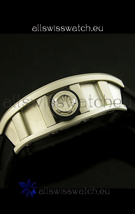 IMG_9081 Richard Mille RM052 Skull Tourbillonin Brushed Steel Case Replica 6