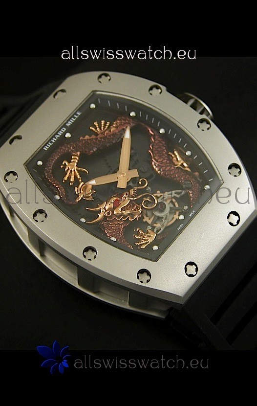 Richard Mille RM057 Tourbillon Jackie Chanin Titanium Case Replica 6