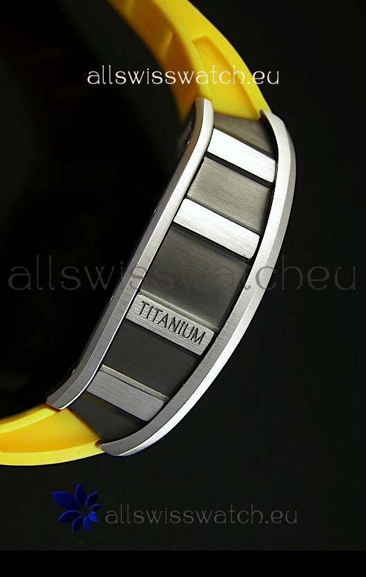 IMG_9081 Richard Mille Filippe Massa Edition Titaniumin Yellow Strap Replica 6