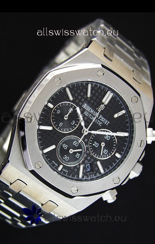 IMG_9081 Audemars Piguet Royal Oak Chronograph Black Dial Quartz - 41MM Replica 6