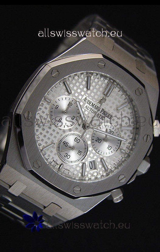 Audemars Piguet Royal Oak Chronograph Silver Toned Dial Quartz - 41MM Replica 6