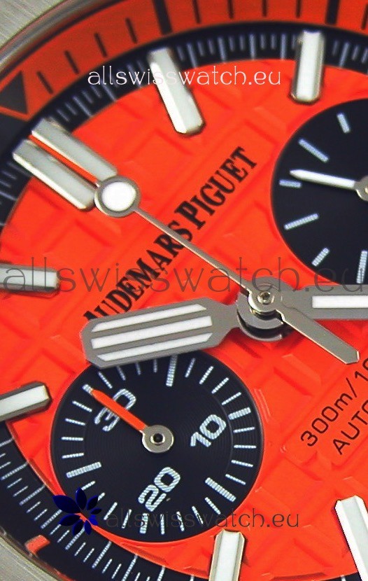 IMG_9081 Audemars Piguet Royal Oak Offshore Diver Chronograph Quartz in Orange Replica 6
