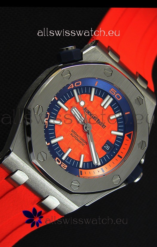 IMG_9081 Audemars Piguet Royal Oak Offshore Diver Automatic in Orange Replica 6