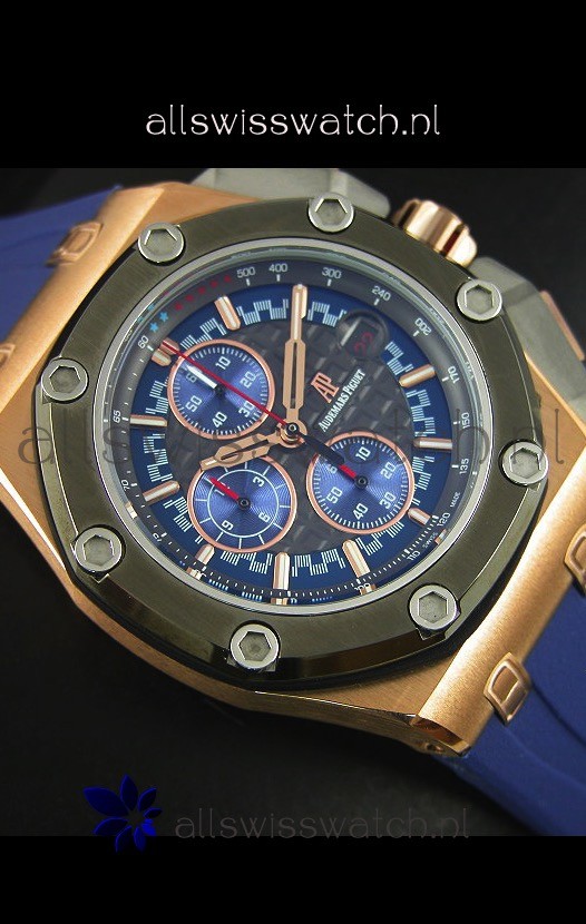 Audemars Piguet Royal Oak Offshore Michael Schumacher Rose Gold Ceramic Bezel Replica 6
