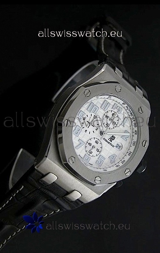 IMG_9081 Audemars Piguet Royal Oak in White Dial Replica 6