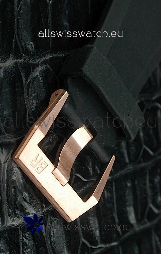 IMG_9081 Bell and Ross BR01 97 Power Reserve Rose Gold in Black Dial Replica 6
