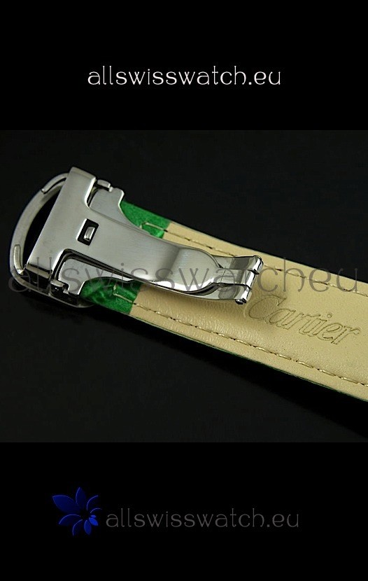 IMG_9081 Cartier Ronde de Tourbillon in Green Strap Replica 6