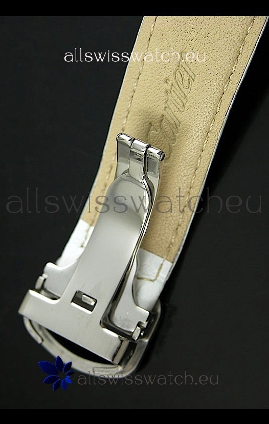 IMG_9081 Cartier Ronde de Tourbillon Diamond in White Strap Replica 6
