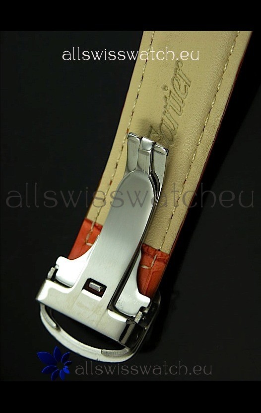 Cartier Ronde de Tourbillon in Brown Strap Replica 6