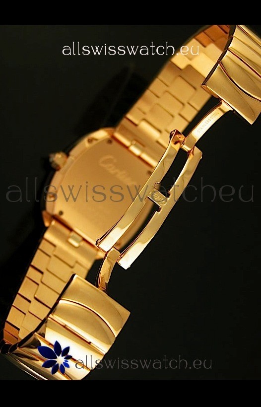 IMG_9081 Cartier Baignoire in Yellow Gold/Diamonds Bezel Replica 6