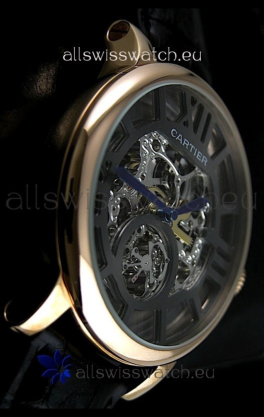 IMG_9081 Cartier Ronde de in Skelton Black Dial Replica 6