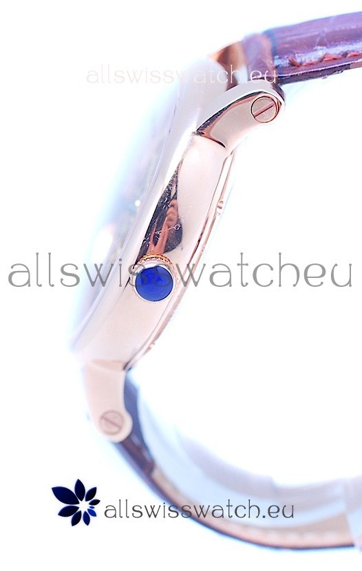 IMG_9081 Ronde De Cartier Skeleton Rose Gold Replica 6