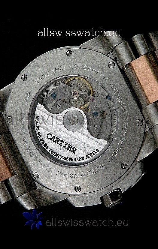 IMG_9081 Cartier Calibre de Rose Gold in White Dial Replica 6