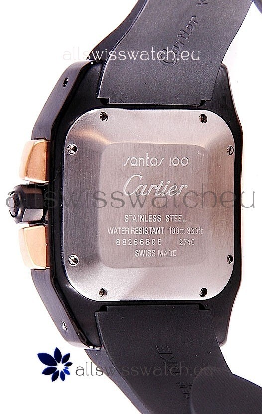 IMG_9081 Cartier Santos 100 Carbon Chrono Replica 6