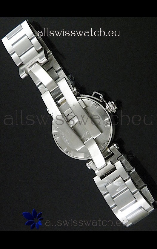 IMG_9081 Cartier Pasha De Seatimer Quartz in Black Dial Replica 6