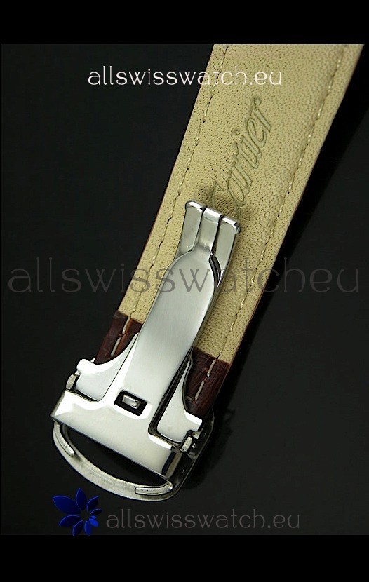 IMG_9081 Cartier Ronde de Tourbillon in Brown Strap Replica 6