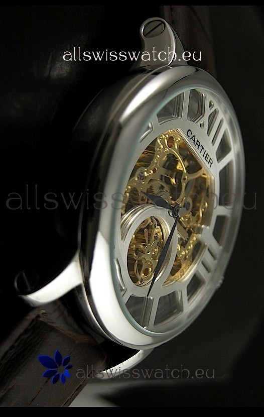 IMG_9081 Cartier Ronde de in Skelton Gold Dial Replica 6