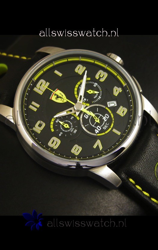 IMG_9081 Scuderia Ferrari Heritage Chronograph in Steel Case Replica 6