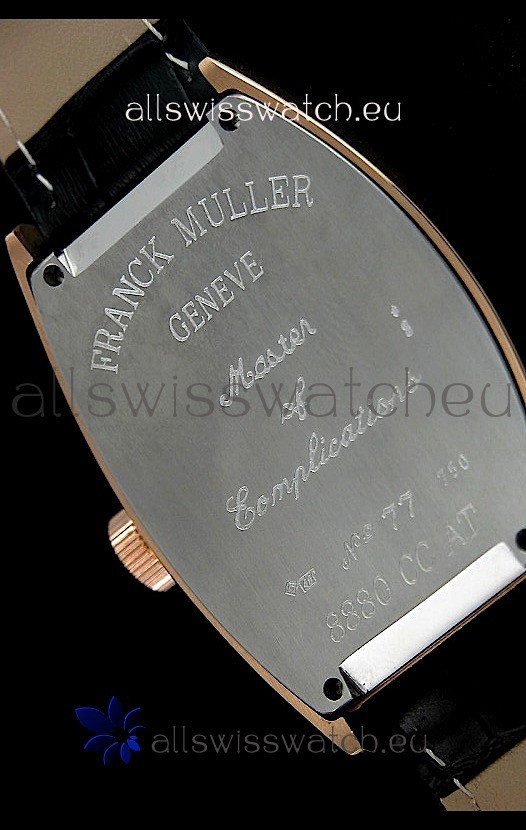 IMG_9081 Franck Muller Geneve Casablanca Rose Gold in Black Dial Replica 6