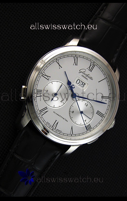IMG_9081 Glashuette Dual Sub Dial in White Dial Replica 6