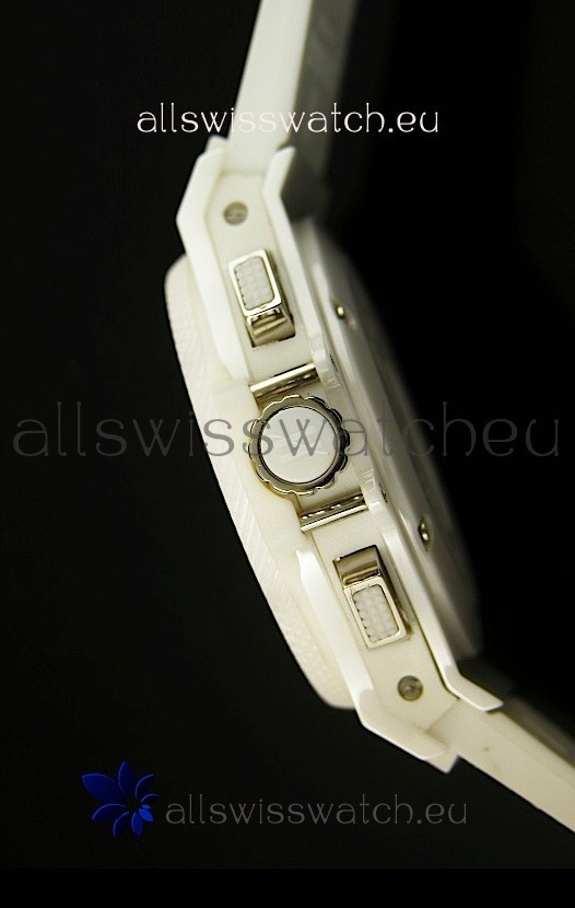 IMG_9081 Hublot Big Bang White Ceramic Case in Quartz Movement Replica 6