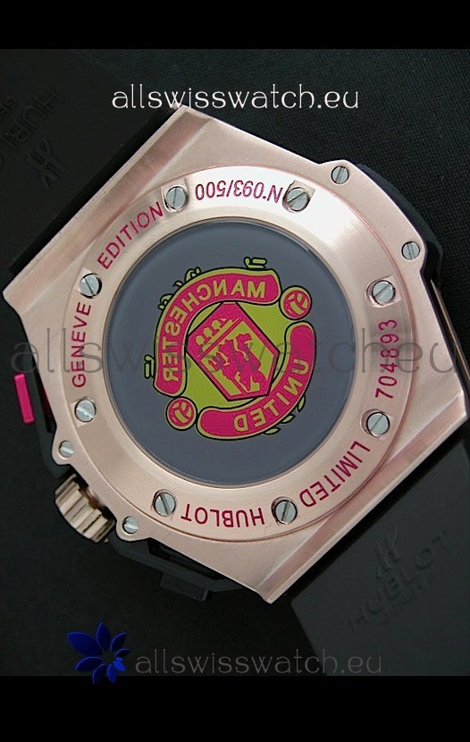 IMG_9081 Hublot Big Bang King Power Manchester United Japanese Rose Gold Replica 6