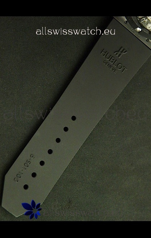 Hublot Big Bang Classic Fusion Chrono with Yellow Markers Ceramic Case Replica 6