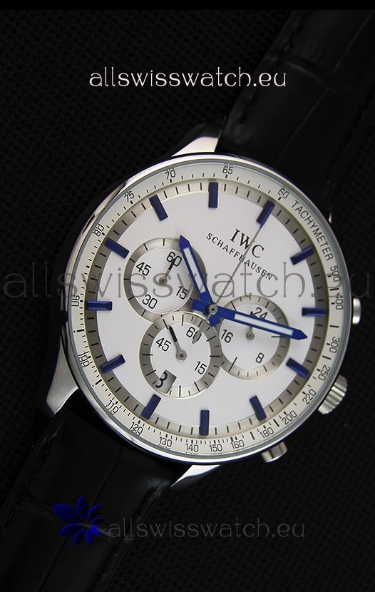 IMG_9081 IWC Schaffhausen Quartz Movement in White Dial Replica 6