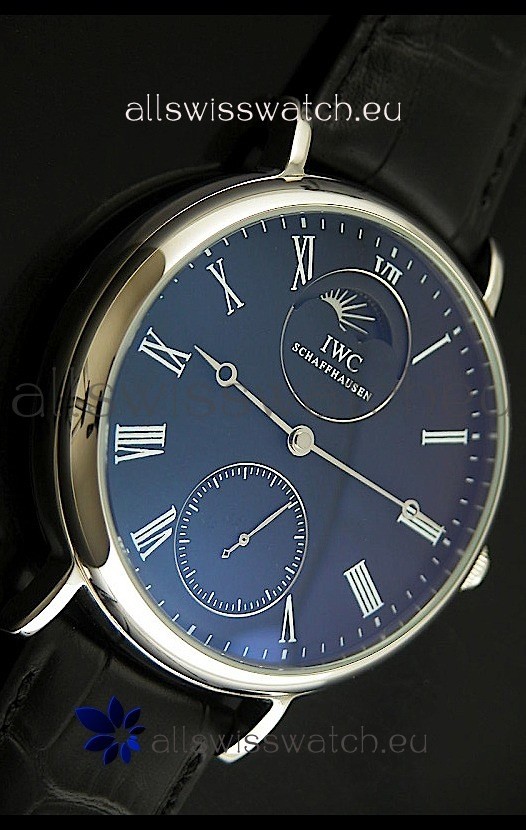 IMG_9081 IWC Vintage Portifino MoonPhase in Black Dial Replica 6