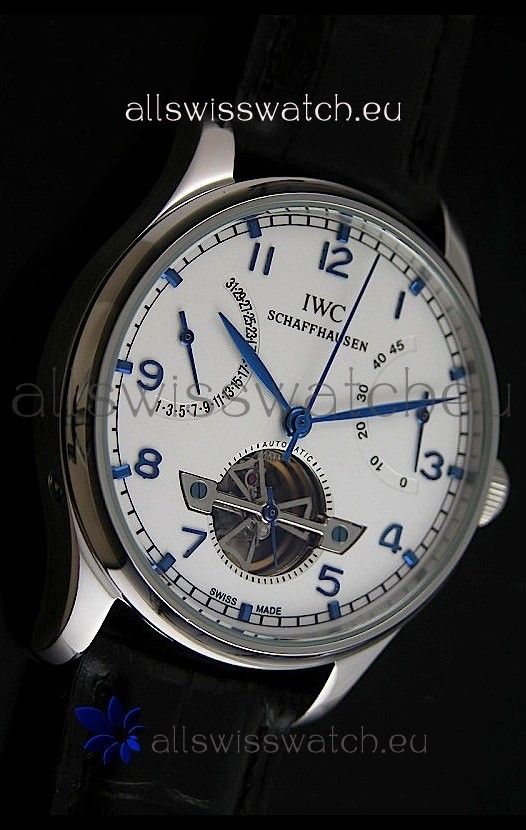 IMG_9081 IWC Portuguese FA Jones in White Dial with Tourbillon Replica 6